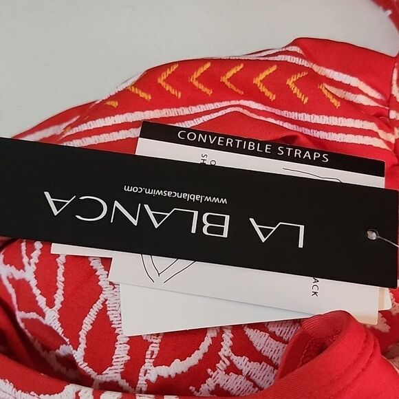 La Blanca Underwire Draped Over the Shoulder Bikini Swimsuit Top Size 16 NWT - Picture 6 of 6